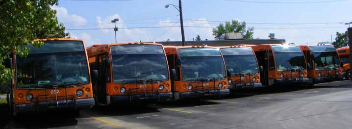 Knoxville Area Transit NovaBus LFS 652-657